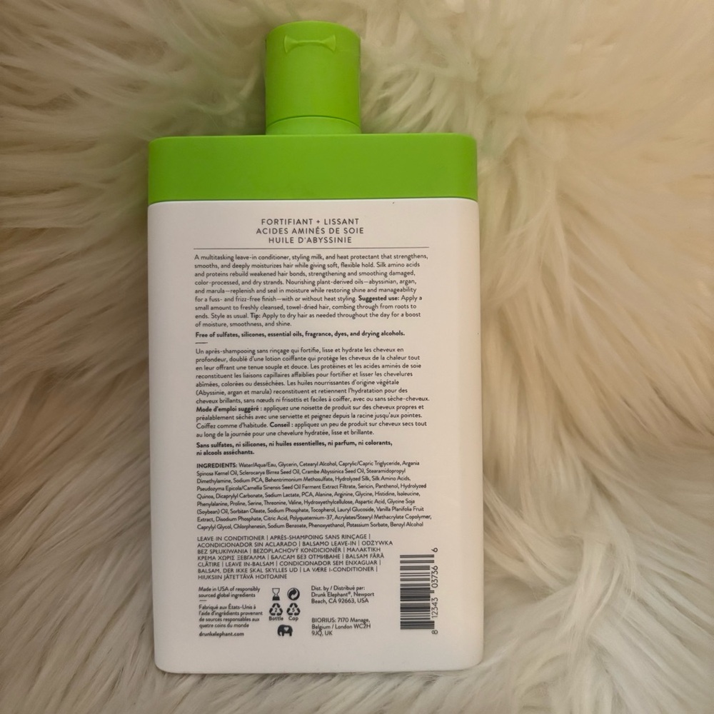 Drunk Elephant Silkaminō Conditioning Leave-In Milk - Green - Picture 2 of 2
